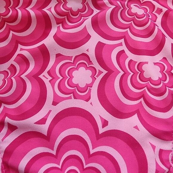 Pink Floral High Cut Bikini (S) - Picture 8 of 9